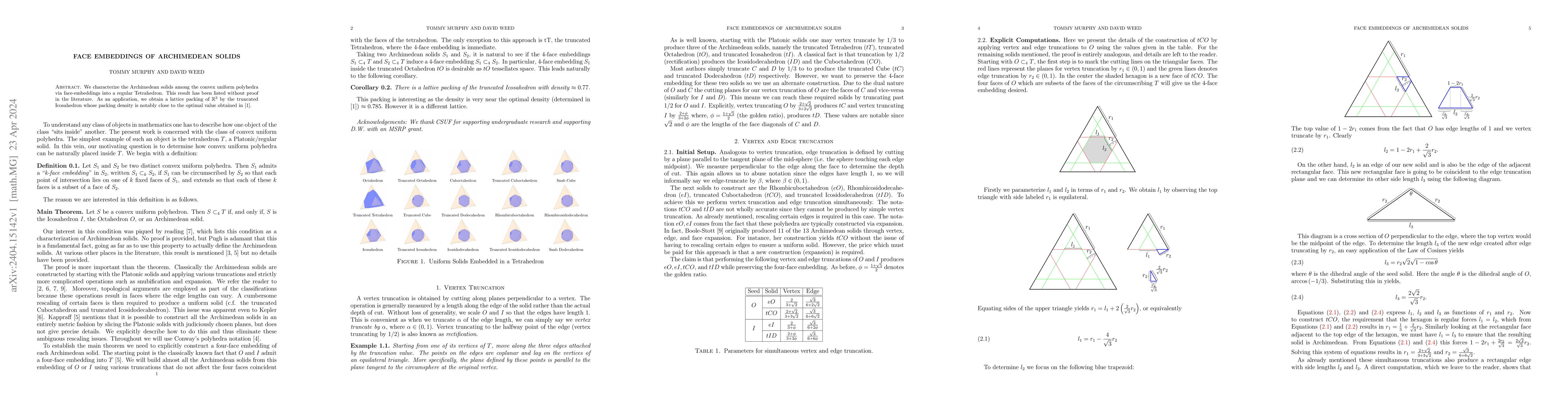 Thumbnail for Face embeddings of Archimedean solids