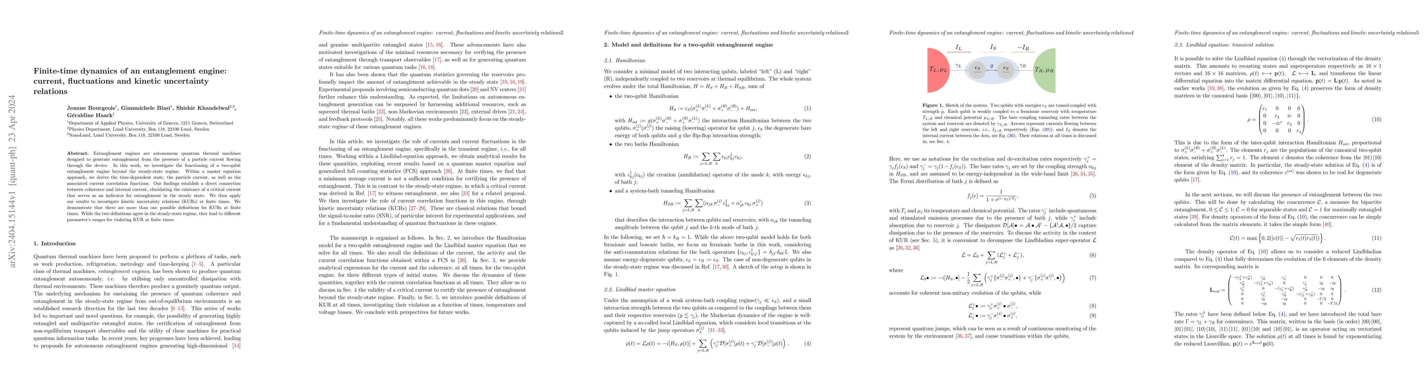 Thumbnail for Finite-time dynamics of an entanglement engine: current, fluctuations
  and kinetic uncertainty relations
