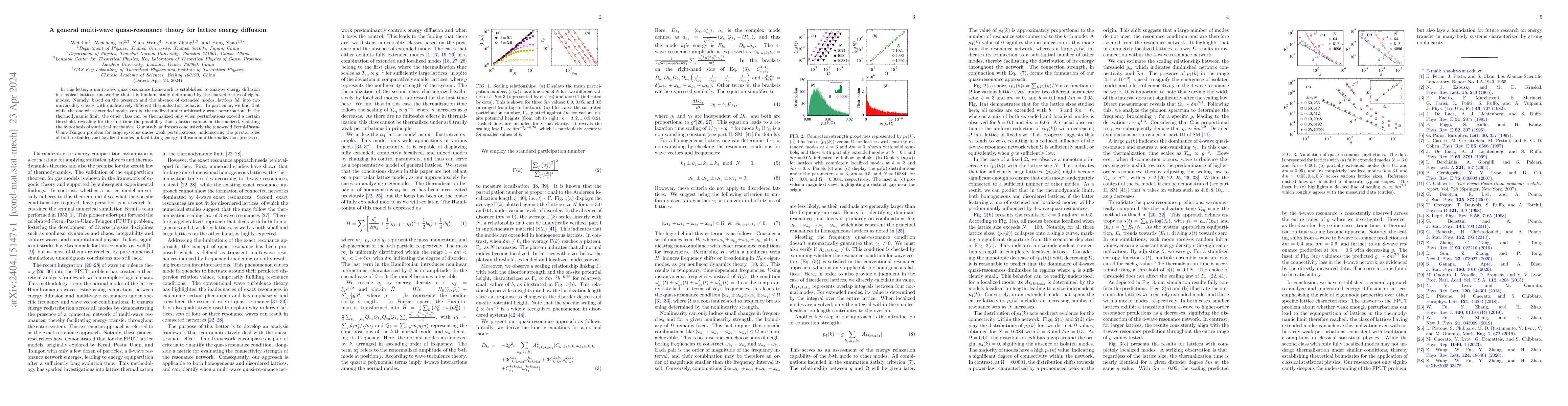 Thumbnail for A general multi-wave quasi-resonance theory for lattice energy diffusion