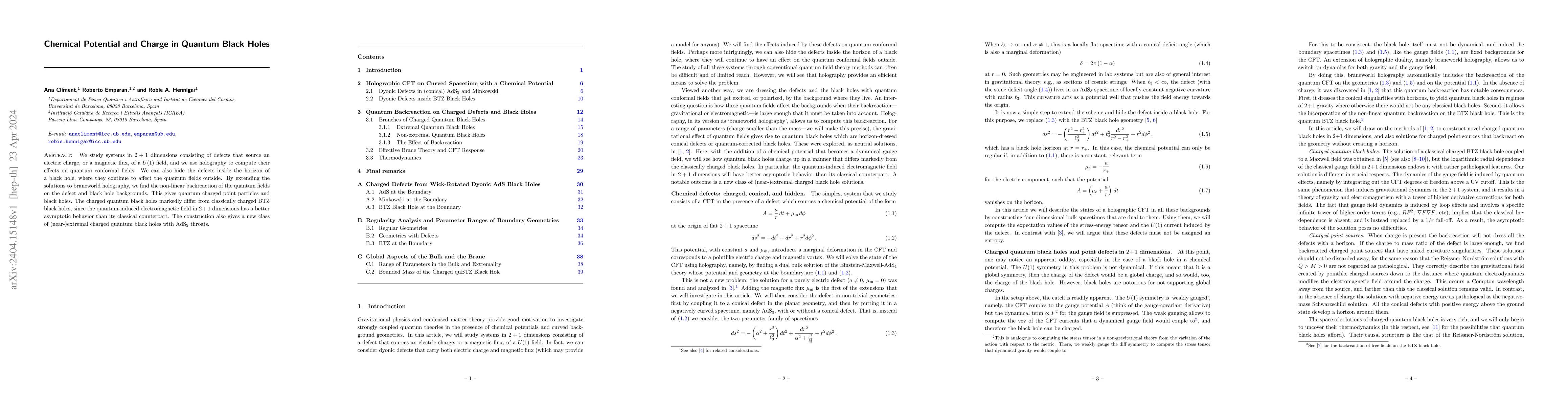 Thumbnail for Chemical Potential and Charge in Quantum Black Holes