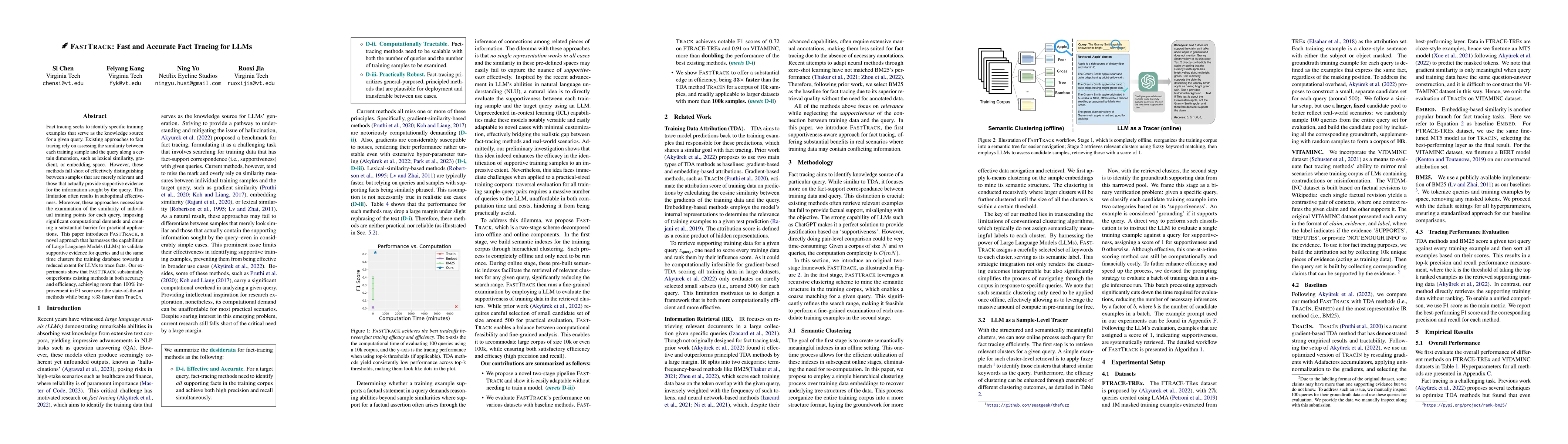 Thumbnail for FASTTRACK: Fast and Accurate Fact Tracing for LLMs