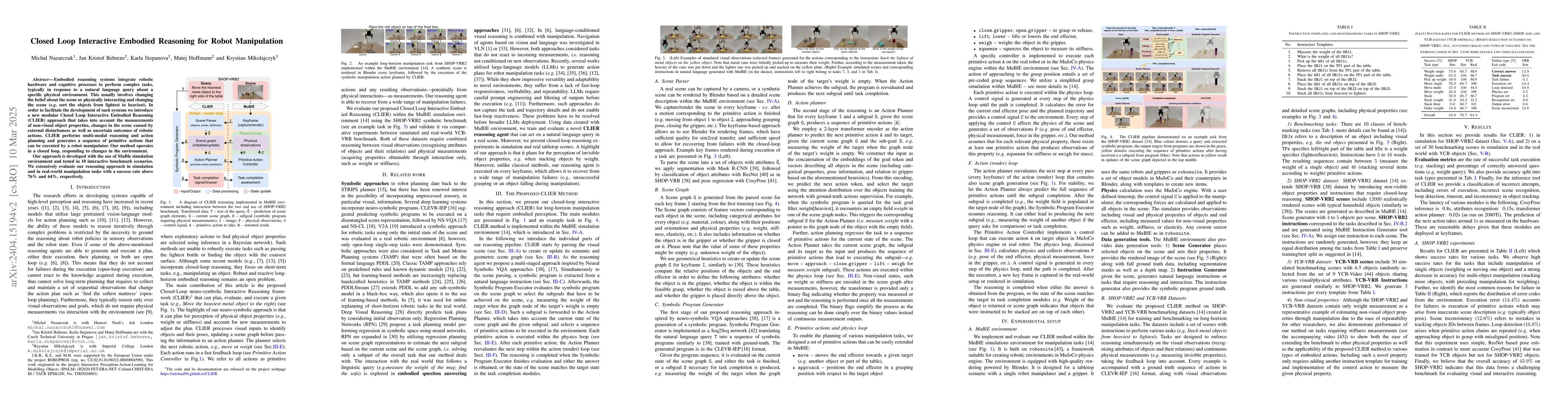 Thumbnail for Closed Loop Interactive Embodied Reasoning for Robot Manipulation