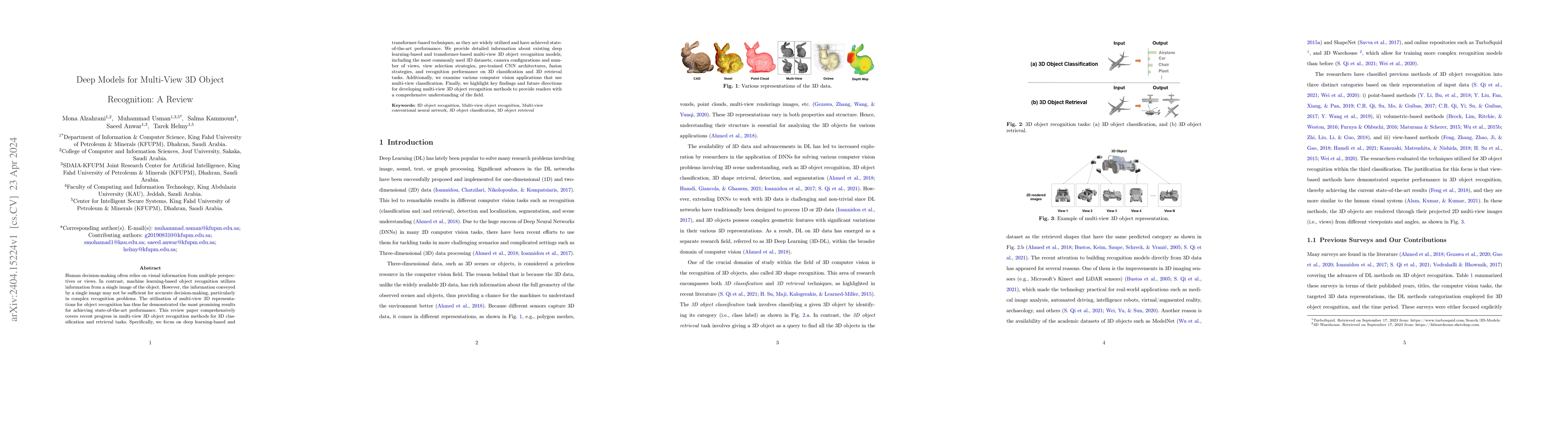 Thumbnail for Deep Models for Multi-View 3D Object Recognition: A Review