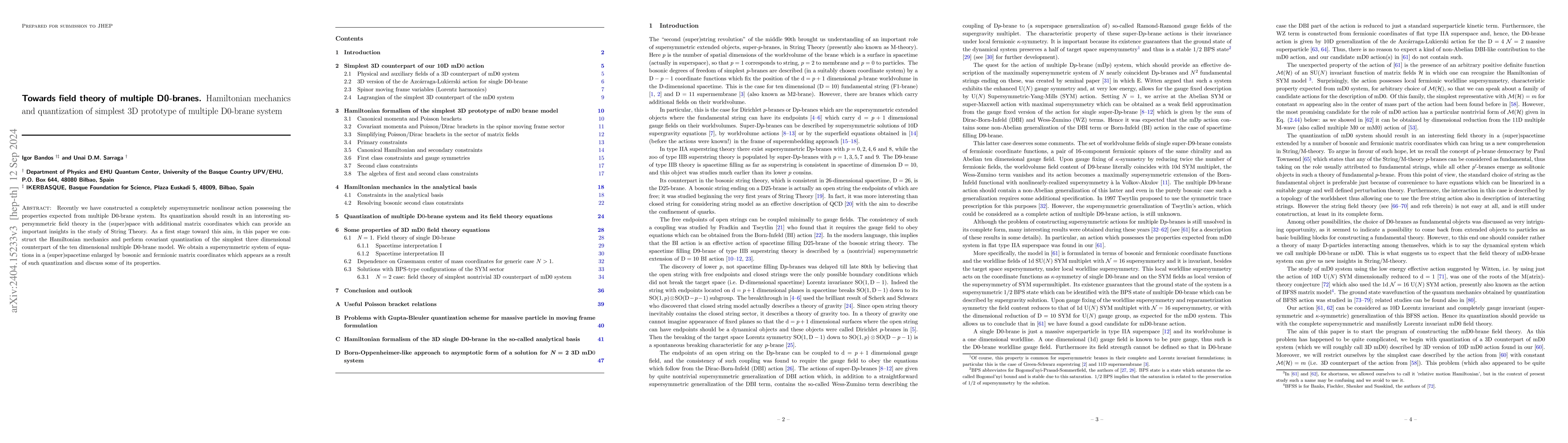Thumbnail for Towards field theory of multiple D0-branes. Hamiltonian mechanics and
  quantization of simplest 3D prototype of multiple D0-brane system