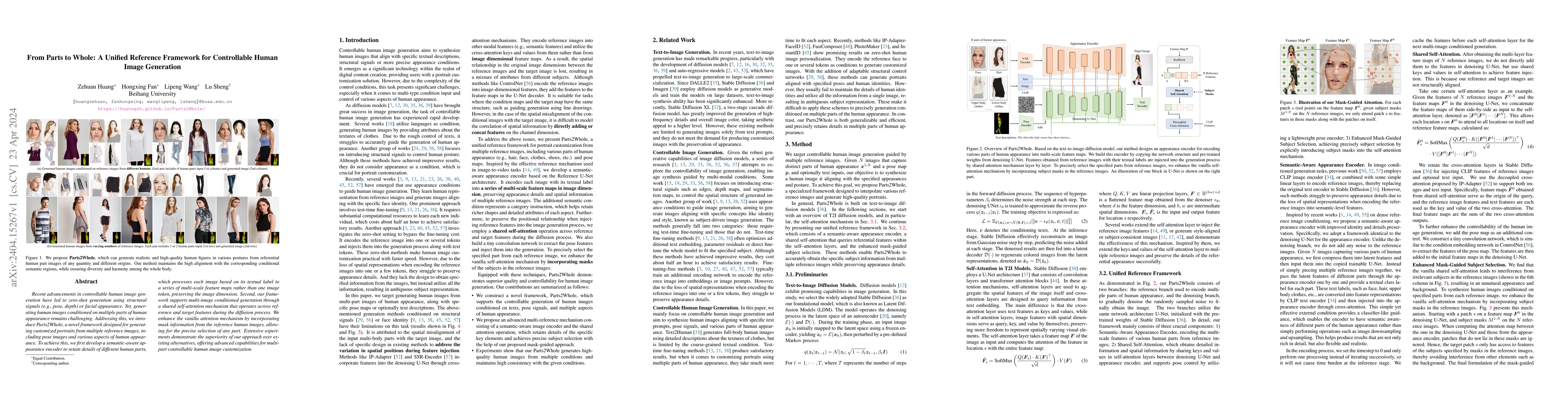 Thumbnail for From Parts to Whole: A Unified Reference Framework for Controllable
  Human Image Generation
