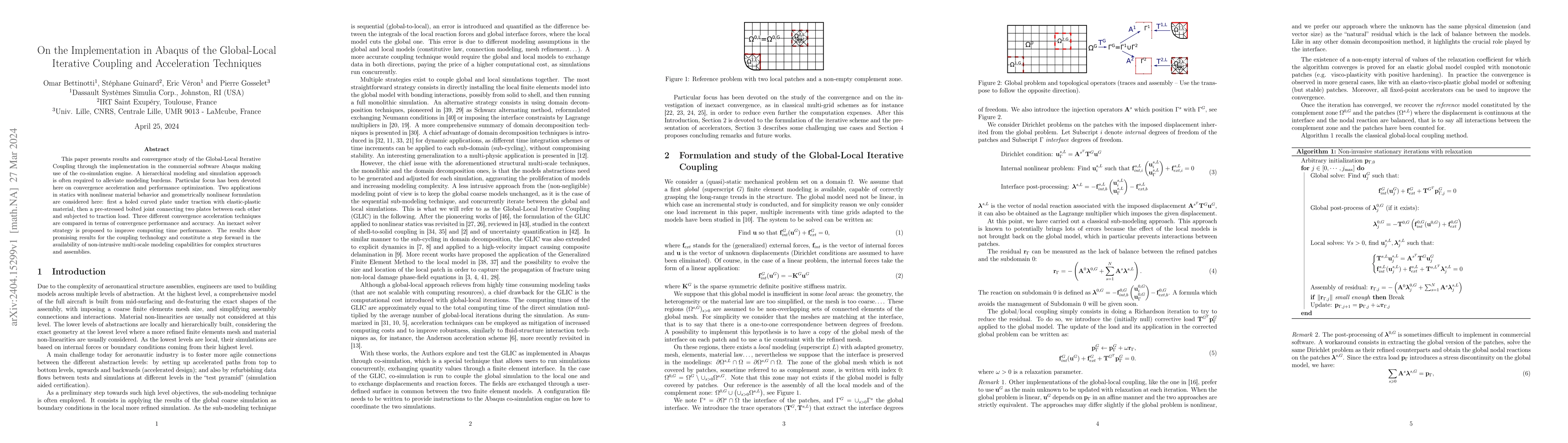 Thumbnail for On the implementation in Abaqus of the global--local iterative coupling
  and acceleration techniques