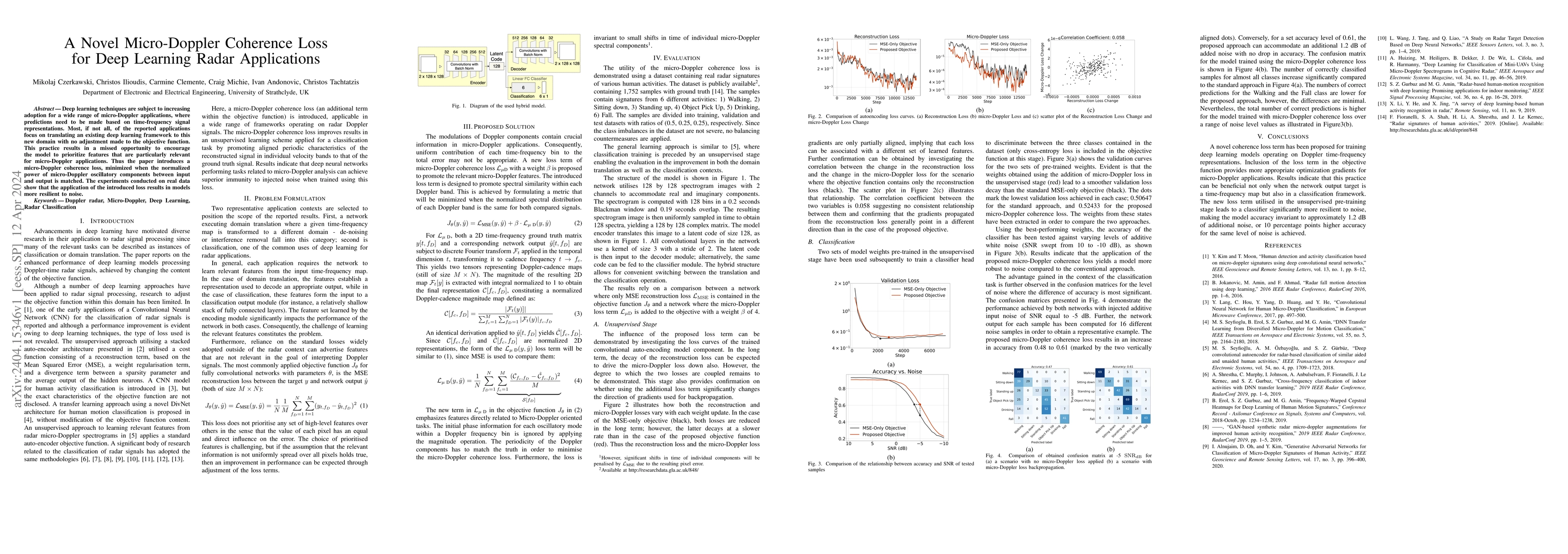 Thumbnail for A Novel Micro-Doppler Coherence Loss for Deep Learning Radar
  Applications