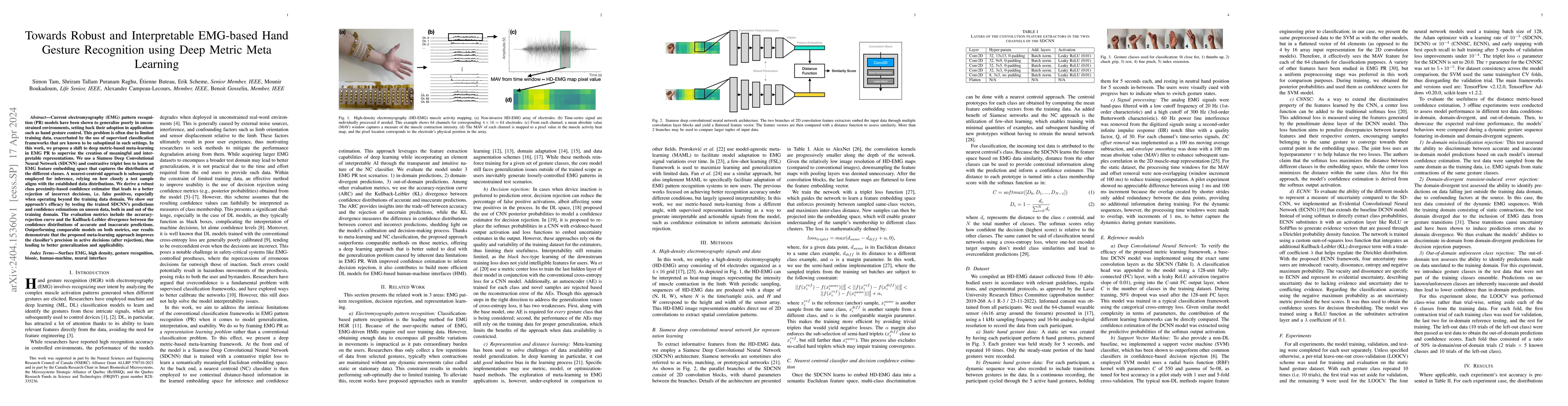 Thumbnail for Towards Robust and Interpretable EMG-based Hand Gesture Recognition
  using Deep Metric Meta Learning
