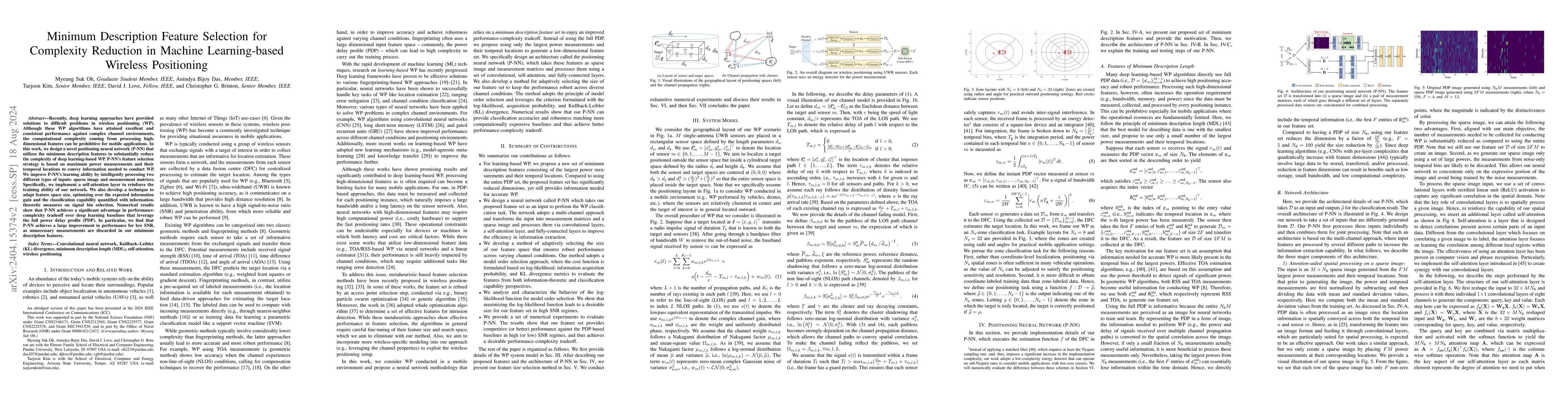 Thumbnail for Minimum Description Feature Selection for Complexity Reduction in
  Machine Learning-based Wireless Positioning