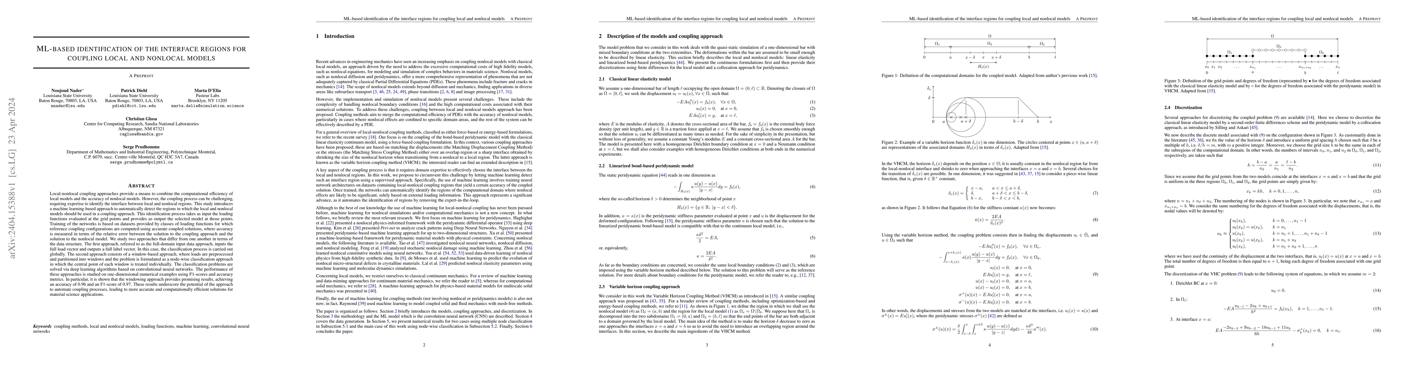 Thumbnail for ML-based identification of the interface regions for coupling local and
  nonlocal models