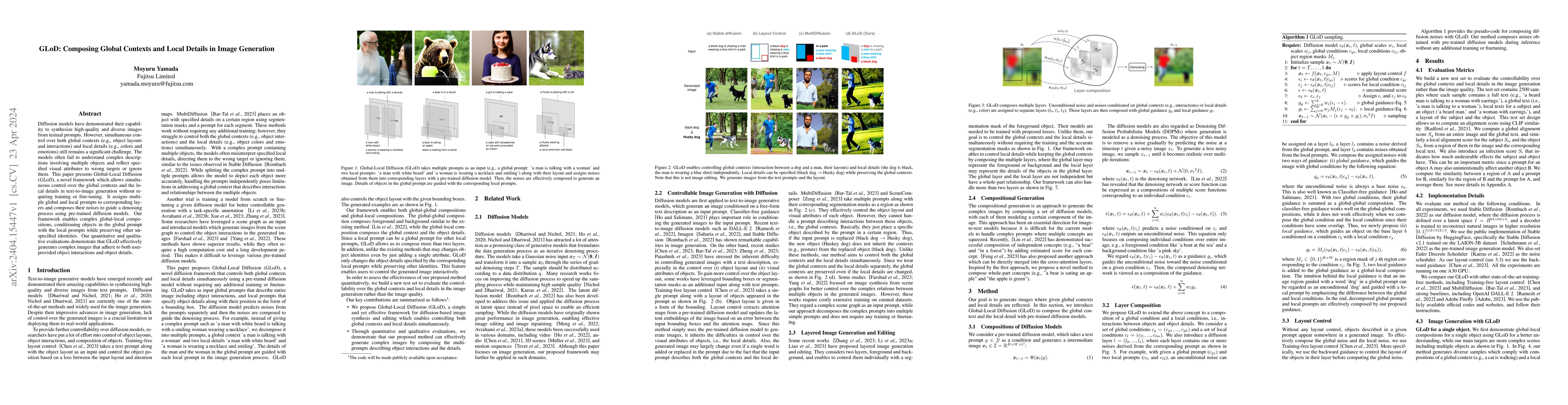 Thumbnail for GLoD: Composing Global Contexts and Local Details in Image Generation
