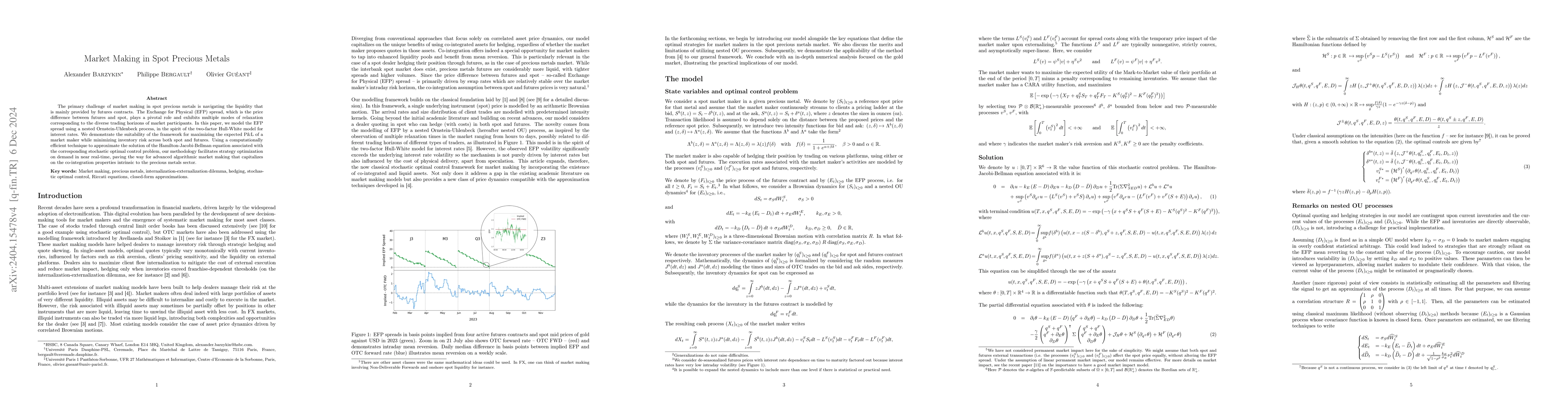 Thumbnail for Algorithmic Market Making in Spot Precious Metals