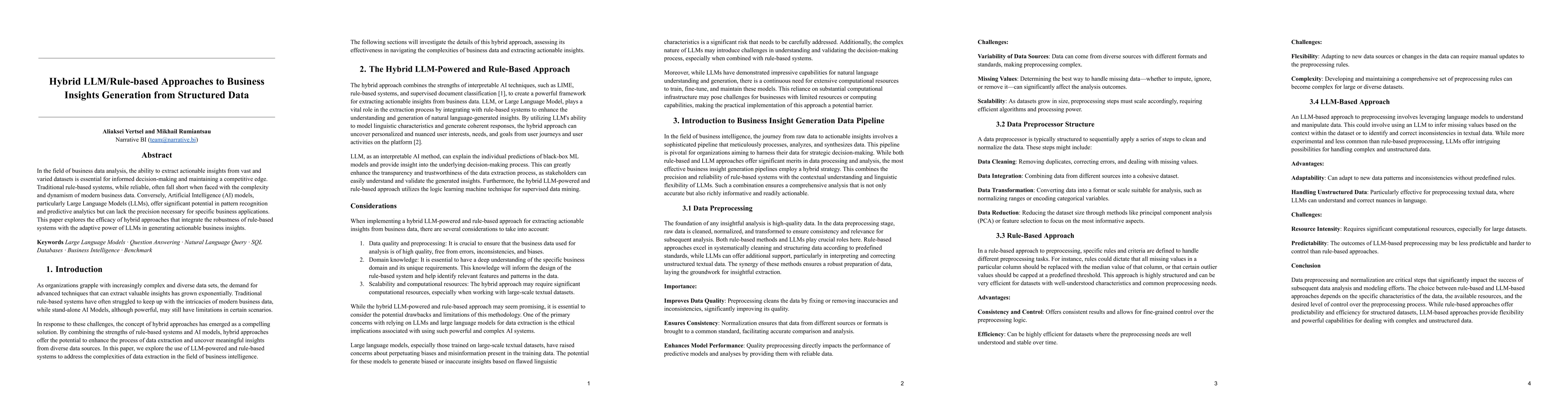 Thumbnail for Hybrid LLM/Rule-based Approaches to Business Insights Generation from
  Structured Data
