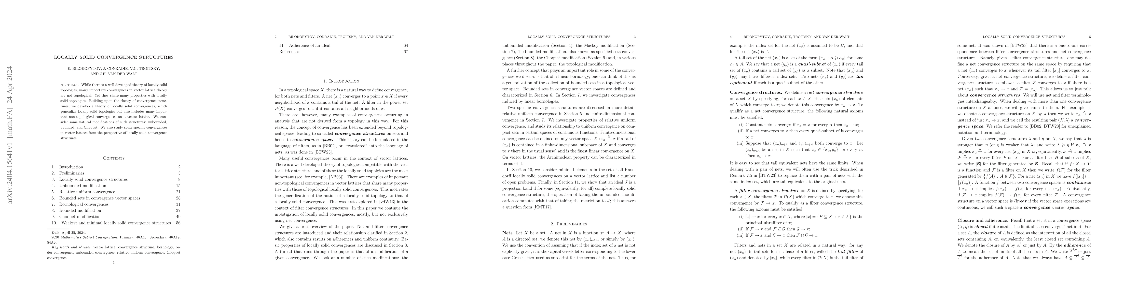 Thumbnail for Locally solid convergence structures