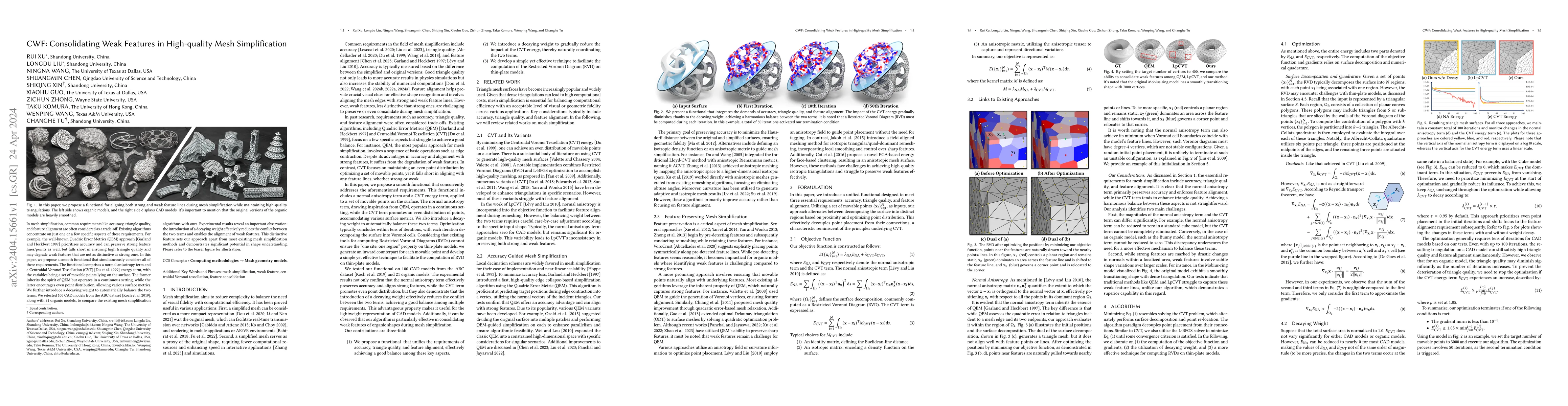 Thumbnail for CWF: Consolidating Weak Features in High-quality Mesh Simplification