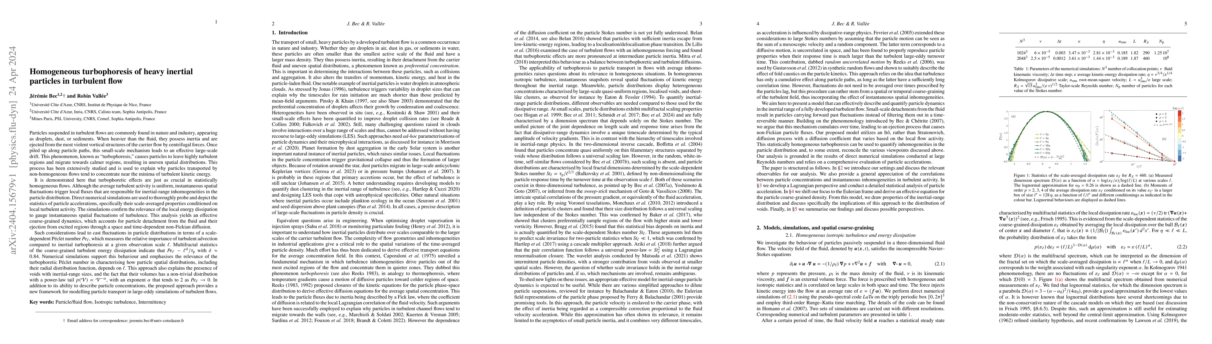 Thumbnail for Homogeneous turbophoresis of heavy inertial particles in turbulent flow