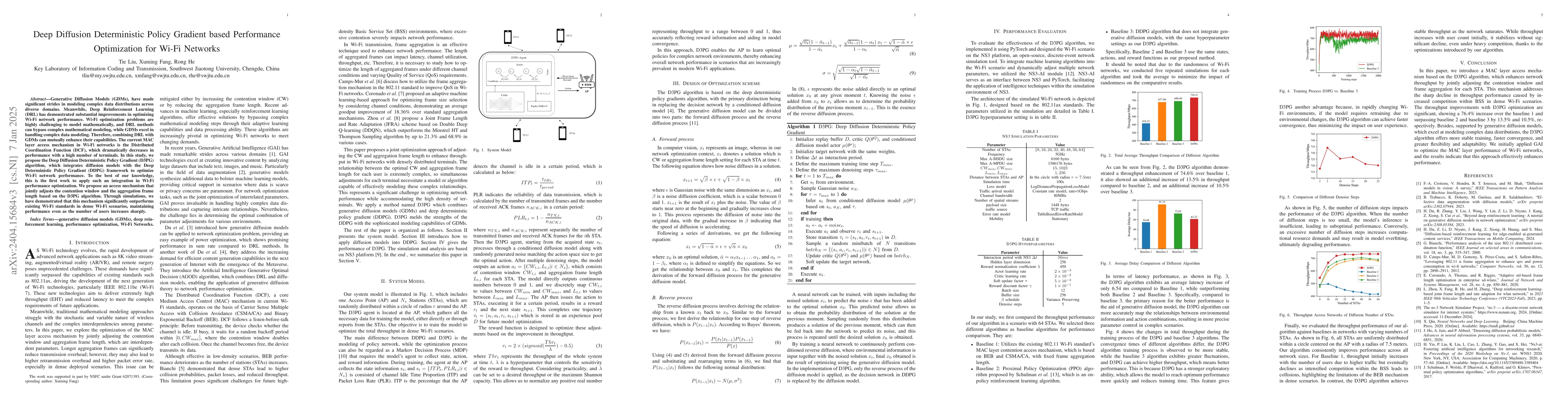 Thumbnail for Generative Diffusion Model (GDM) for Optimization of Wi-Fi Networks