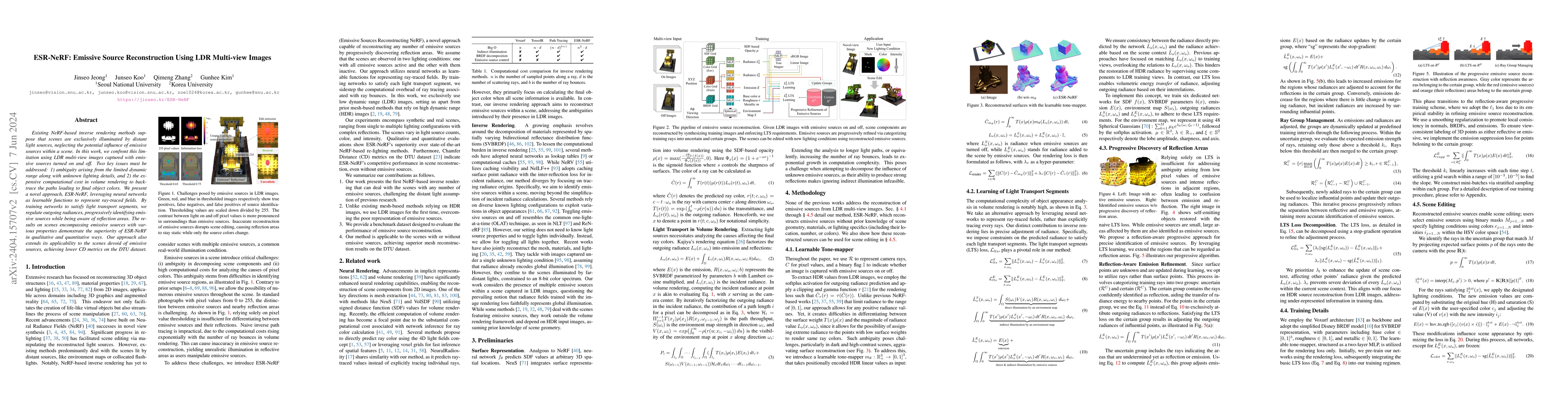 Thumbnail for ESR-NeRF: Emissive Source Reconstruction Using LDR Multi-view Images