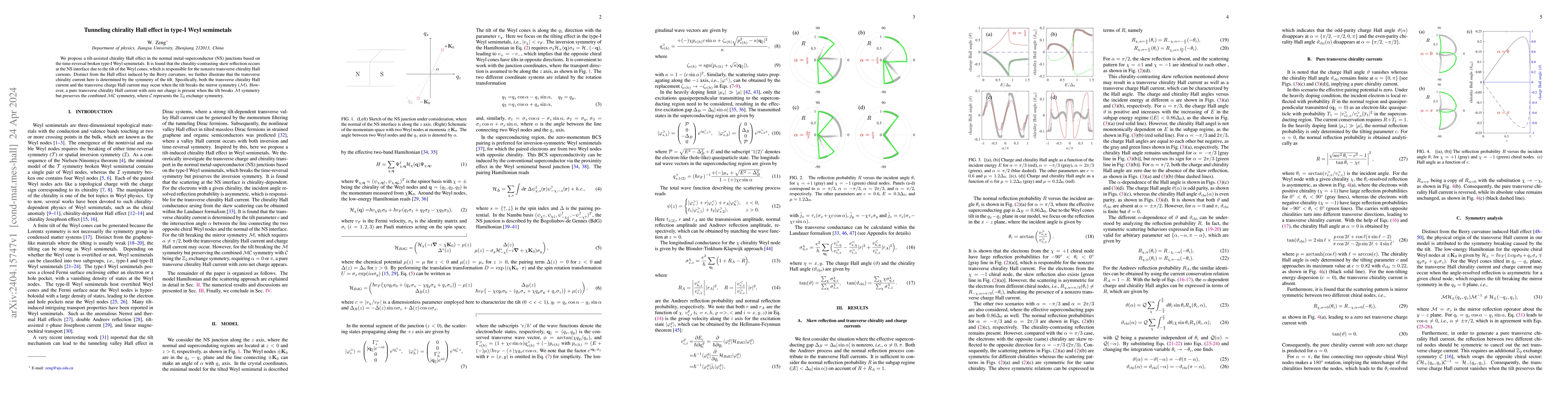 Thumbnail for Tunneling chirality Hall effect in type-I Weyl semimetals