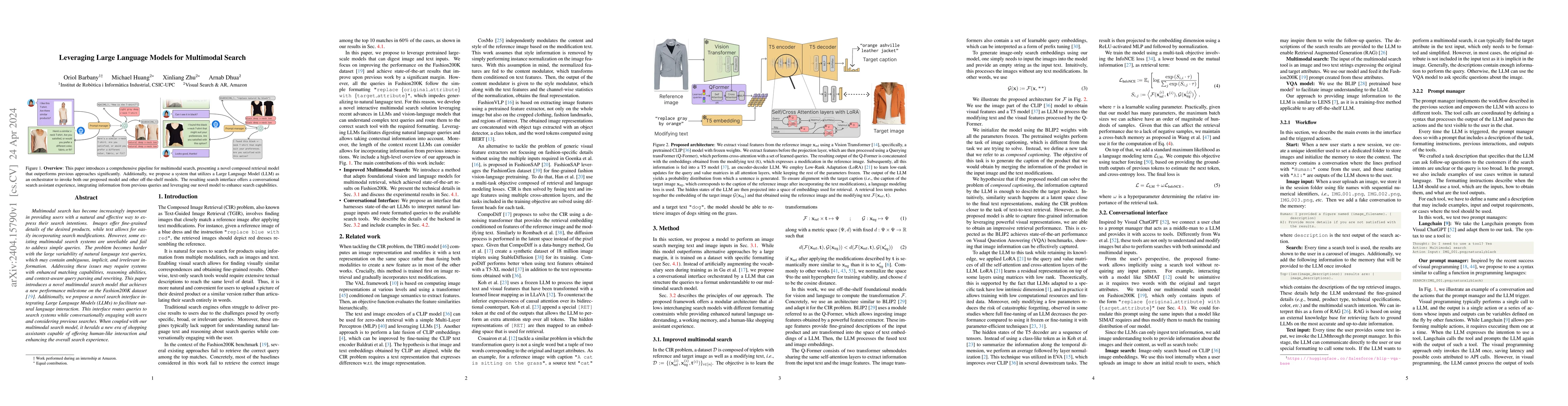 Thumbnail for Leveraging Large Language Models for Multimodal Search