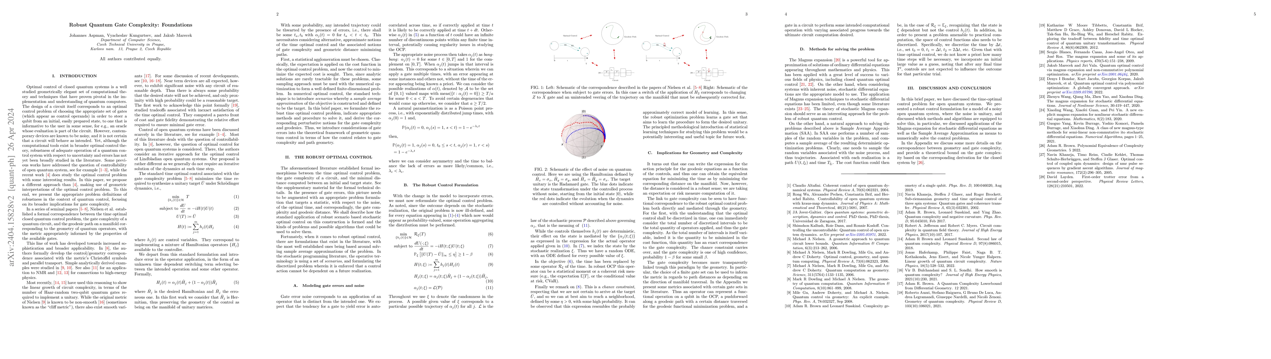 Thumbnail for Robust Quantum Gate Complexity: Foundations