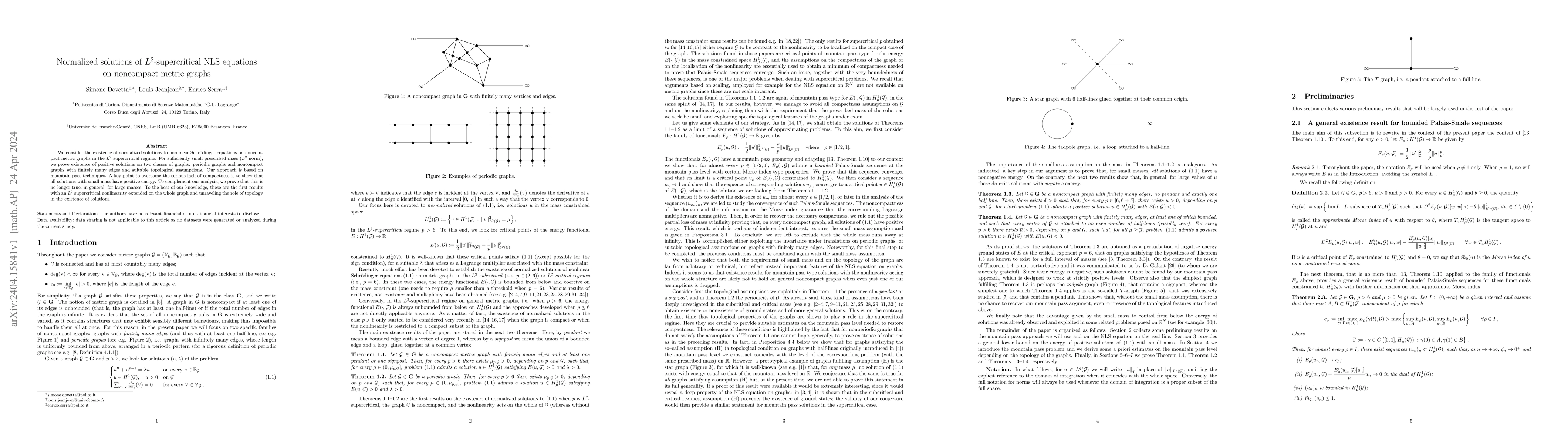 Thumbnail for Normalized solutions of $L^2$-supercritical NLS equations on noncompact
  metric graphs