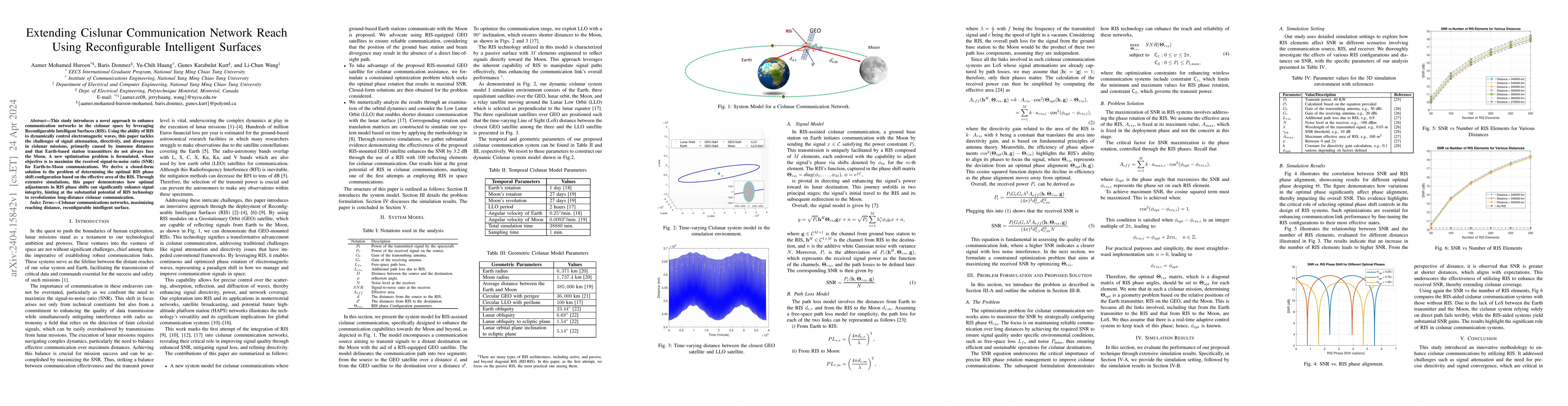 Thumbnail for Extending Cislunar Communication Network Reach Using Reconfigurable
  Intelligent Surfaces