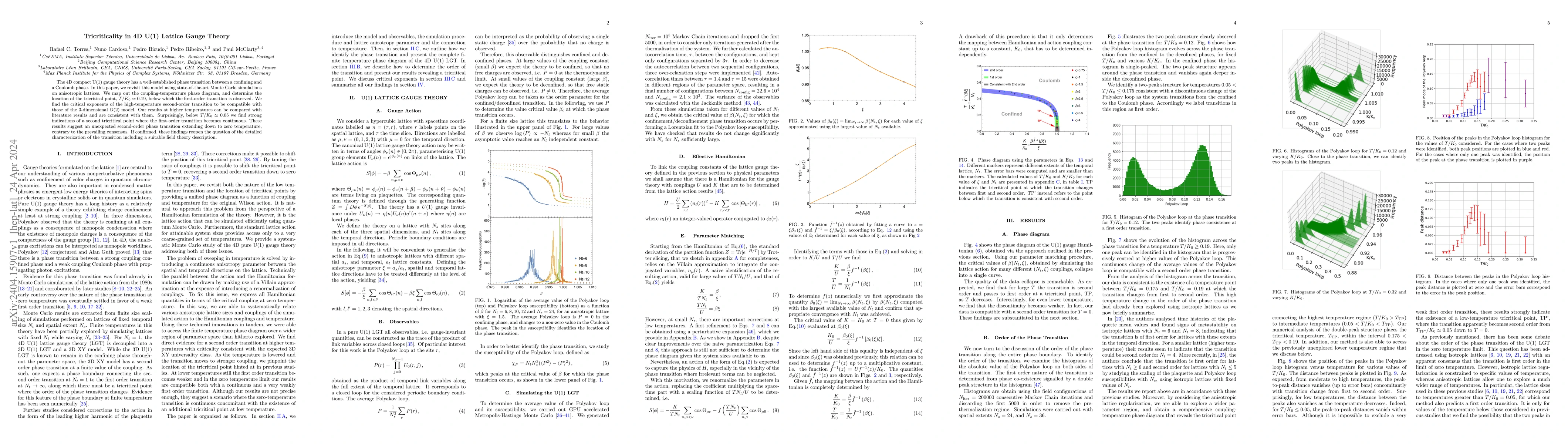 Thumbnail for Tricriticality in 4D U(1) Lattice Gauge Theory