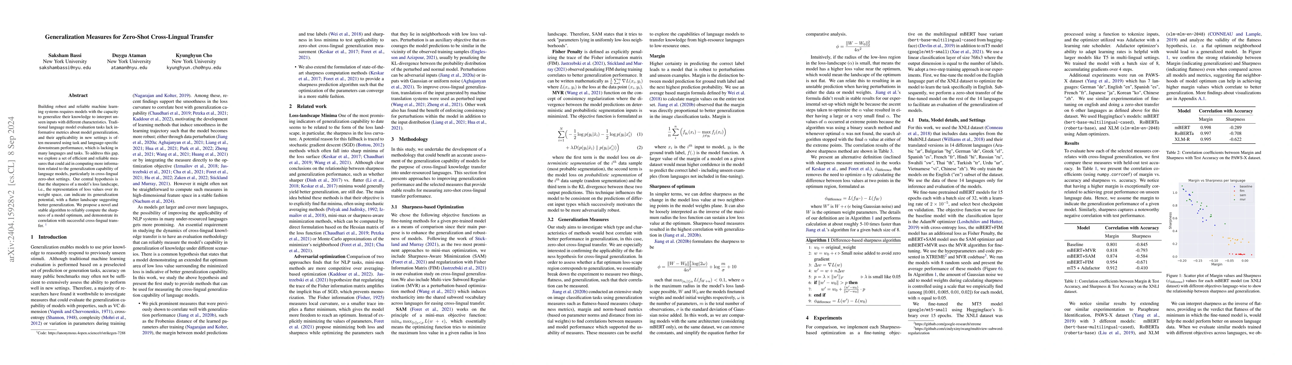 Thumbnail for Generalization Measures for Zero-Shot Cross-Lingual Transfer