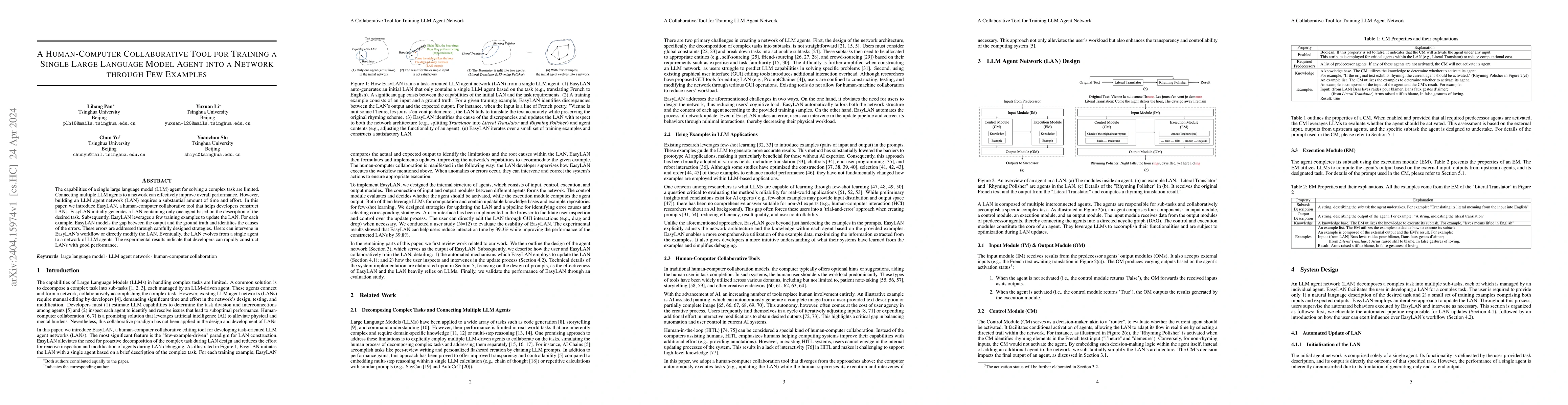 Thumbnail for A Human-Computer Collaborative Tool for Training a Single Large Language
  Model Agent into a Network through Few Examples