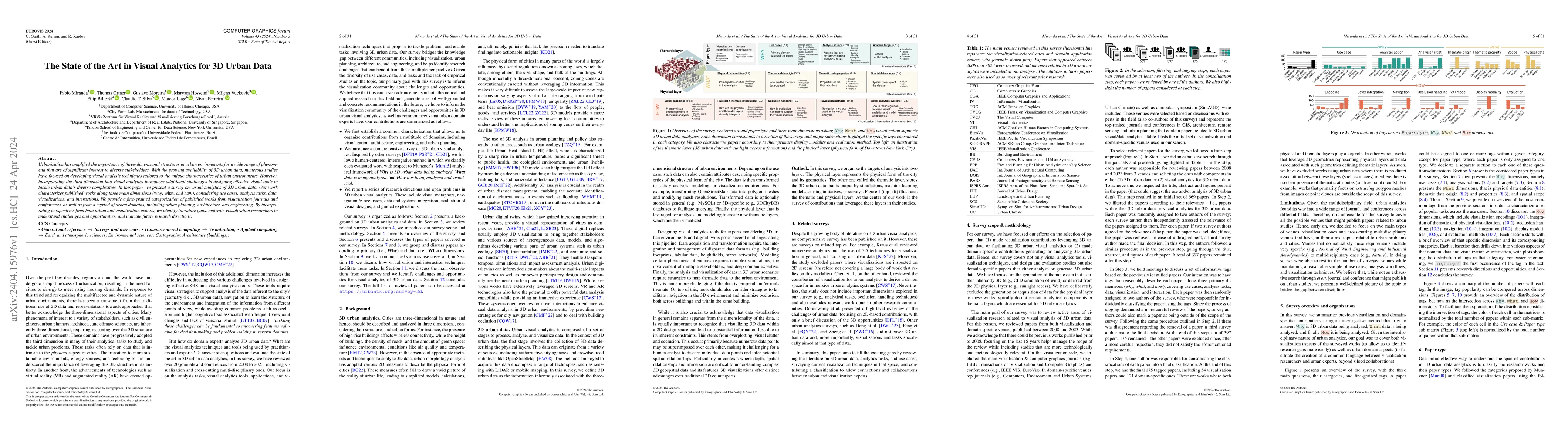 Thumbnail for The State of the Art in Visual Analytics for 3D Urban Data