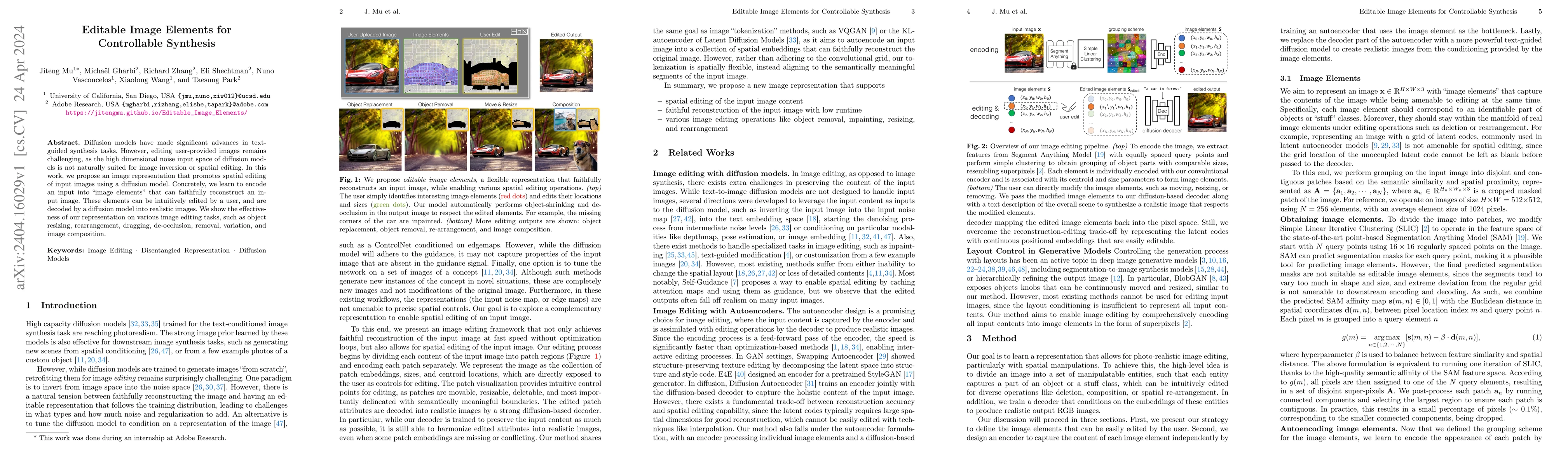 Thumbnail for Editable Image Elements for Controllable Synthesis