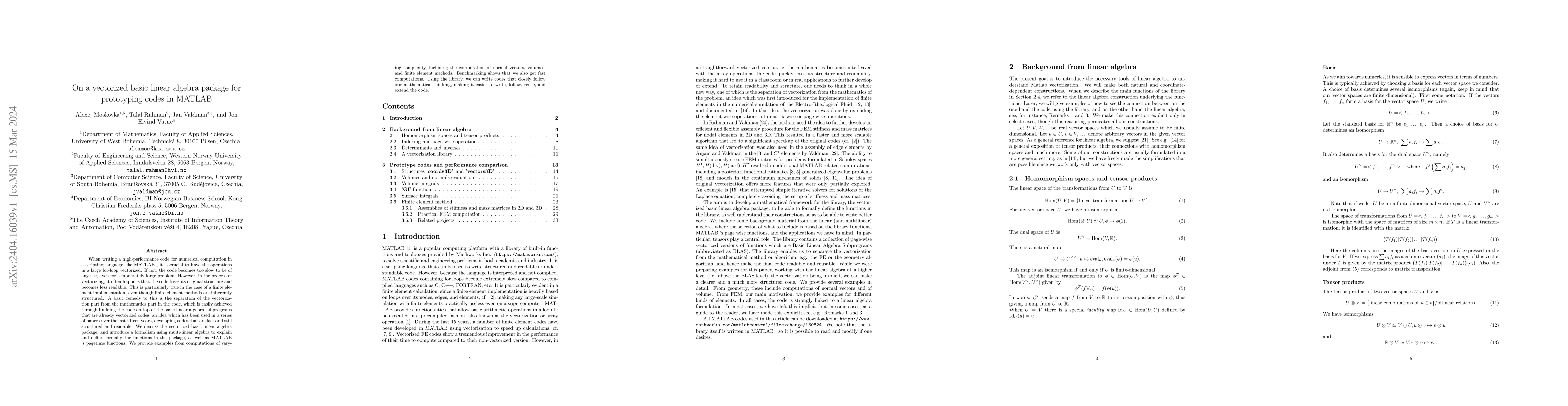 Thumbnail for On a vectorized basic linear algebra package for prototyping codes in
  MATLAB
