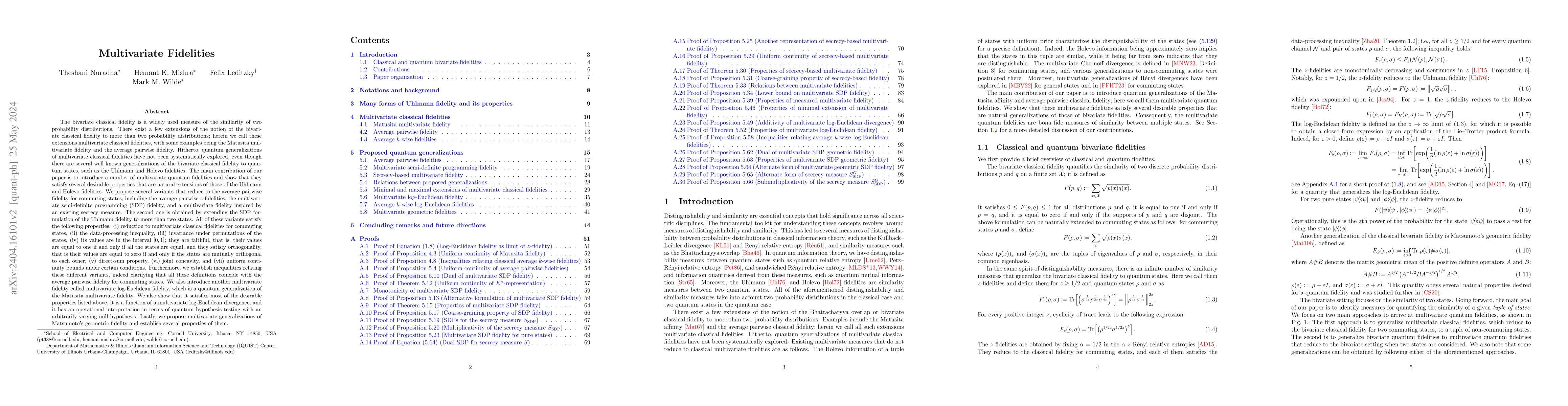 Thumbnail for Multivariate Fidelities