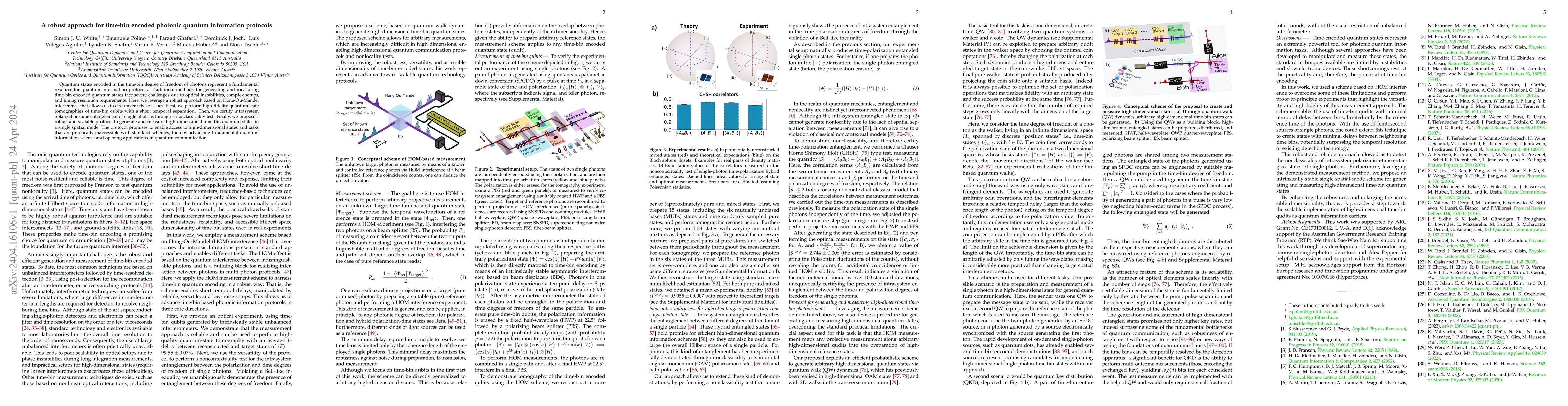 Thumbnail for A robust approach for time-bin encoded photonic quantum information
  protocols