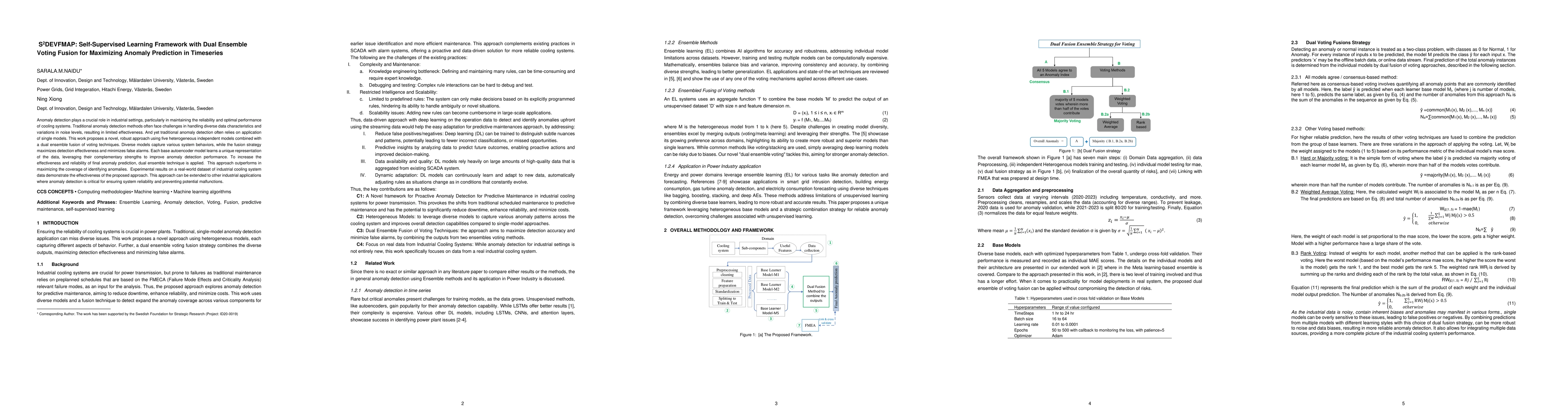 Thumbnail for S2DEVFMAP: Self-Supervised Learning Framework with Dual Ensemble Voting
  Fusion for Maximizing Anomaly Prediction in Timeseries