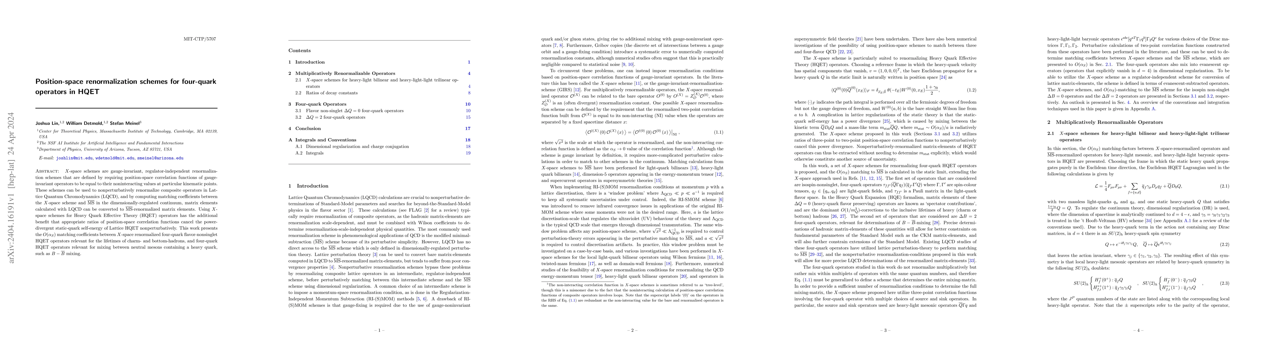 Thumbnail for Position-space renormalization schemes for four-quark operators in HQET