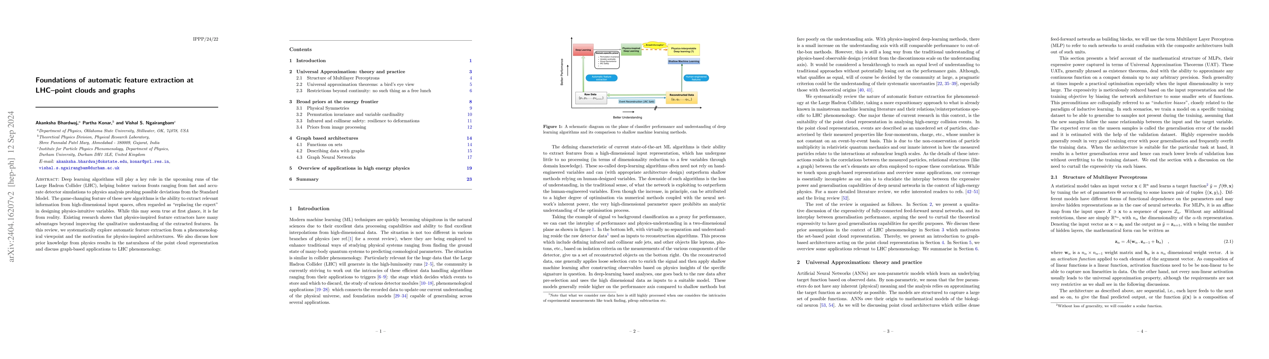 Thumbnail for Foundations of automatic feature extraction at LHC--point clouds and
  graphs