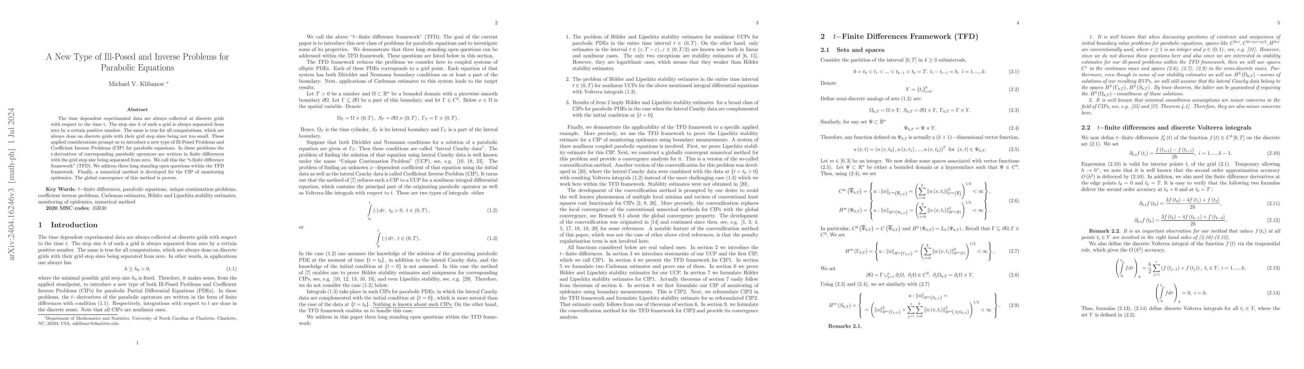 Thumbnail for A New Type of Ill-Posed and Inverse Problems for Parabolic Equations