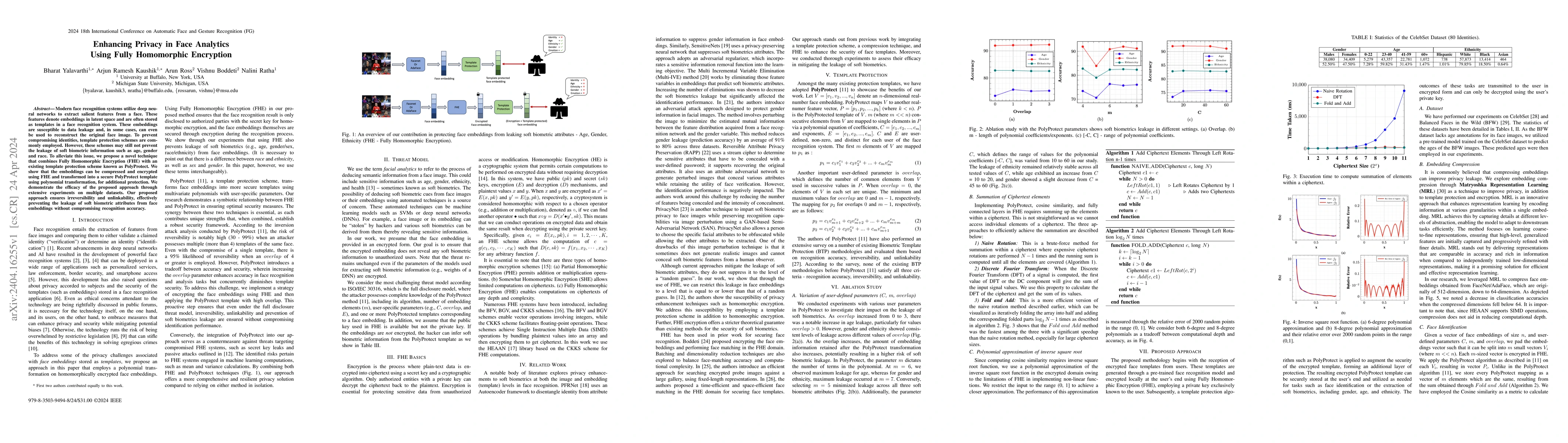Thumbnail for Enhancing Privacy in Face Analytics Using Fully Homomorphic Encryption