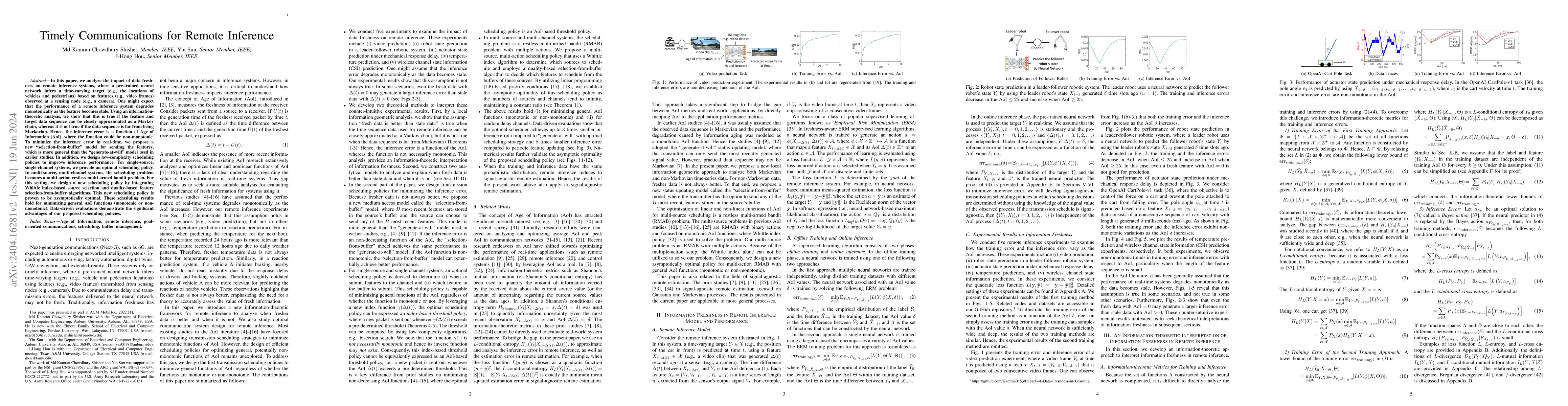 Thumbnail for Timely Communications for Remote Inference