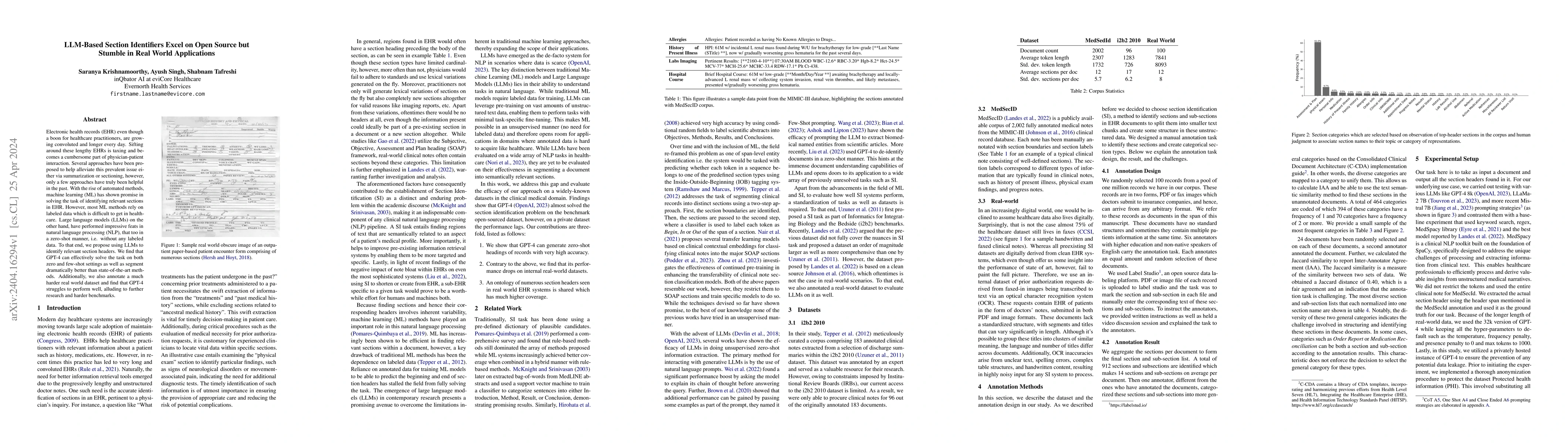 Thumbnail for LLM-Based Section Identifiers Excel on Open Source but Stumble in Real
  World Applications