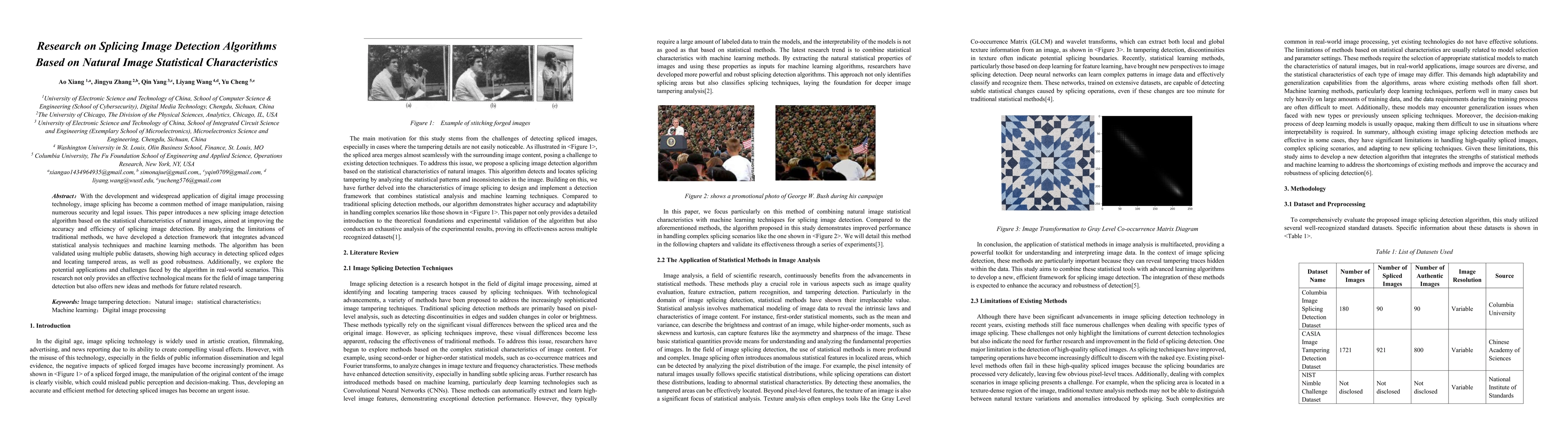 Thumbnail for Research on Splicing Image Detection Algorithms Based on Natural Image
  Statistical Characteristics