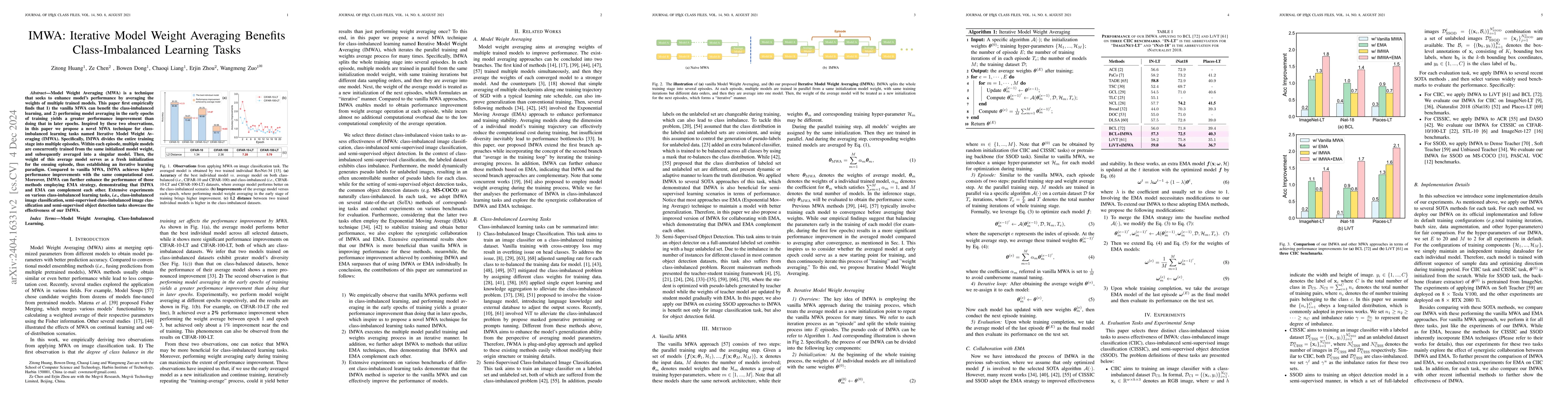 Thumbnail for IMWA: Iterative Model Weight Averaging Benefits Class-Imbalanced
  Learning Tasks