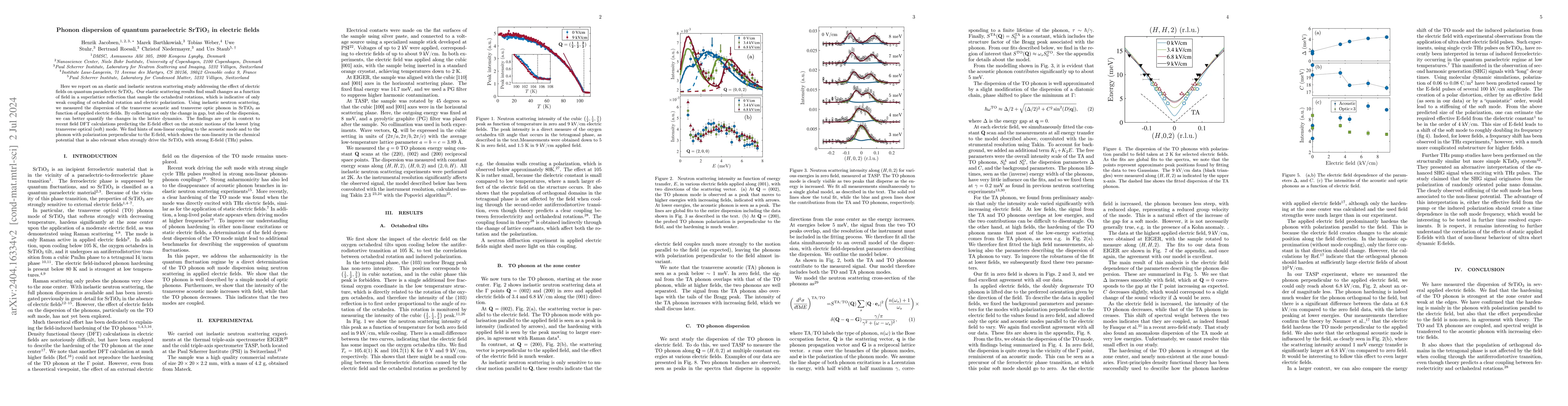 Thumbnail for Phonon dispersion of quantum paraelectric SrTiO3 in electric fields