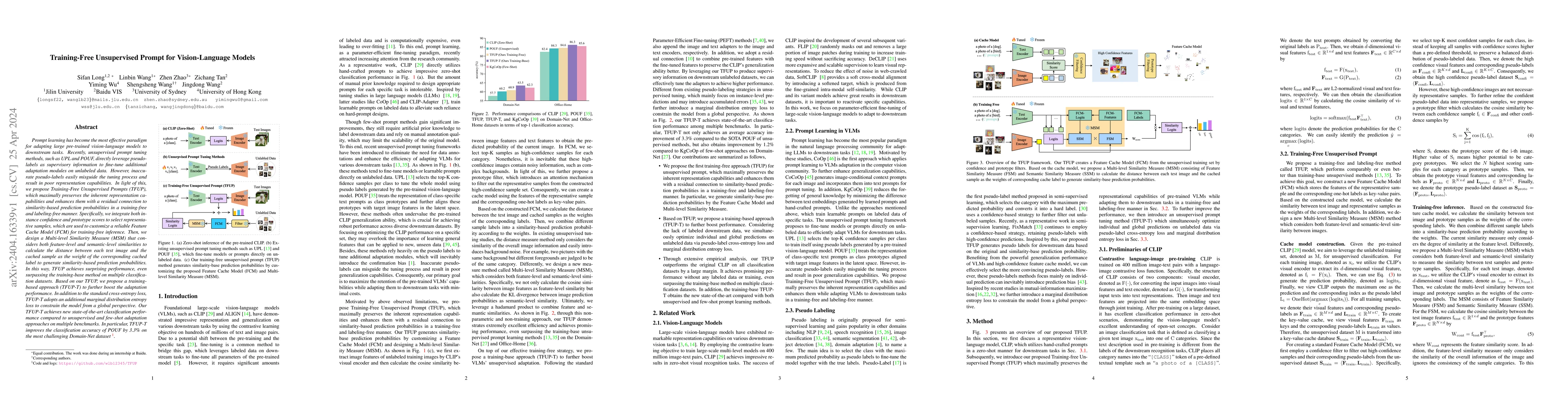 Thumbnail for Training-Free Unsupervised Prompt for Vision-Language Models