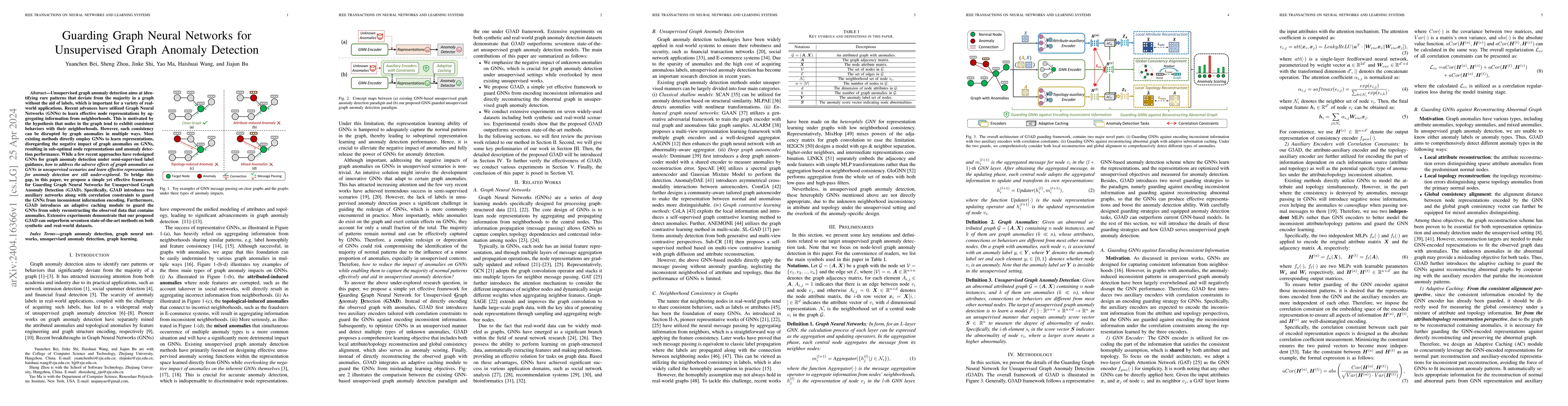 Thumbnail for Guarding Graph Neural Networks for Unsupervised Graph Anomaly Detection