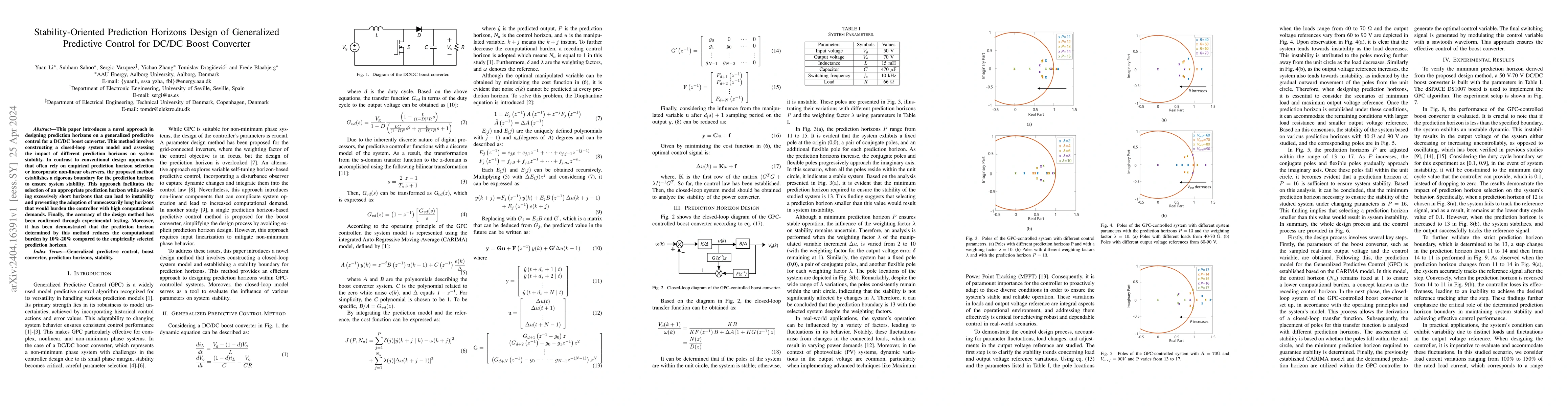 Thumbnail for Stability-Oriented Prediction Horizons Design of Generalized Predictive
  Control for DC/DC Boost Converter