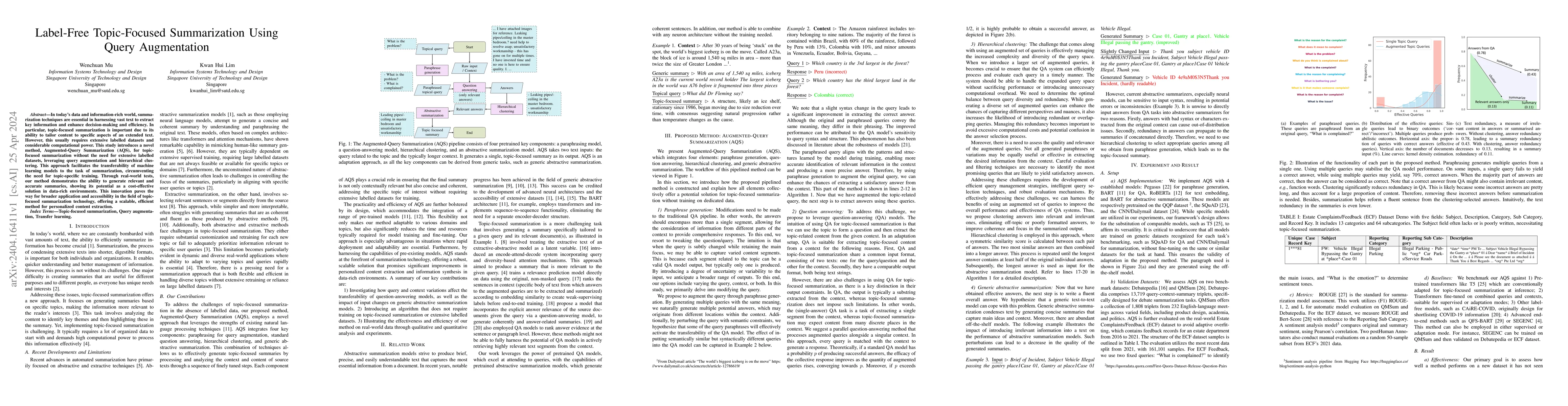 Thumbnail for Label-Free Topic-Focused Summarization Using Query Augmentation