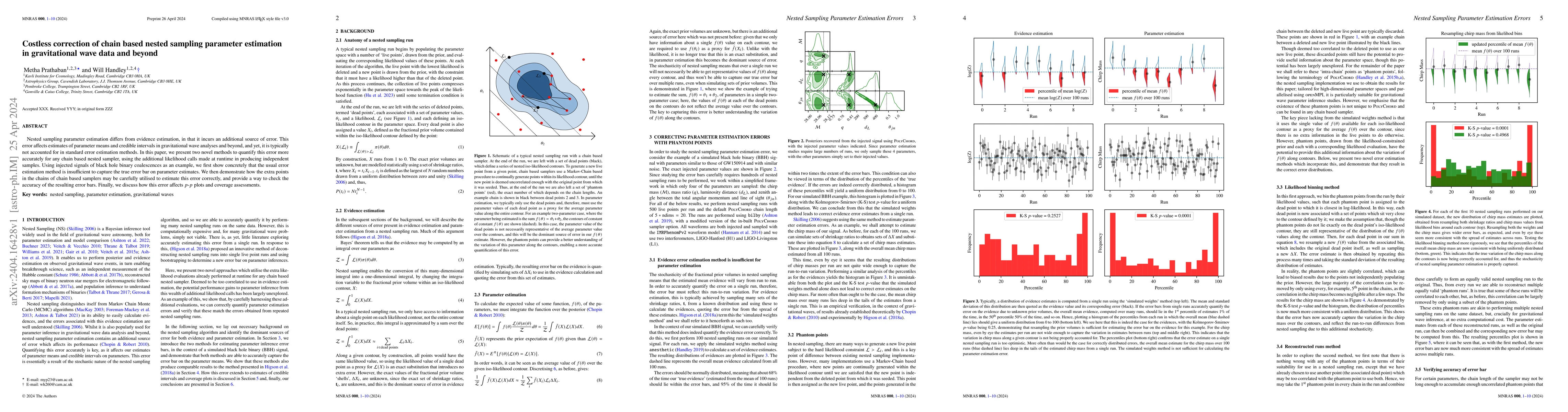 Thumbnail for Costless correction of chain based nested sampling parameter estimation
  in gravitational wave data and beyond